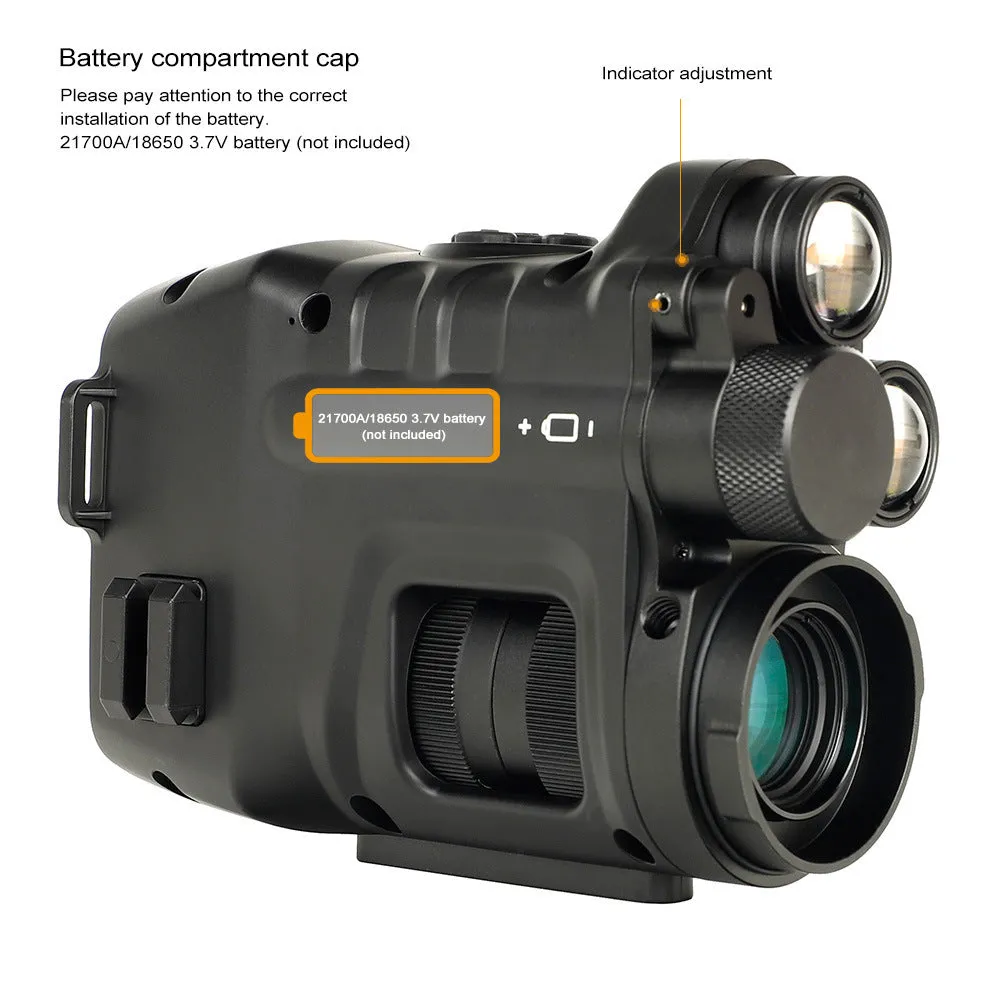 CY789 HD night vision instrument aiming set 3.7V compact 106x97x47mm for low-light photography and shooting