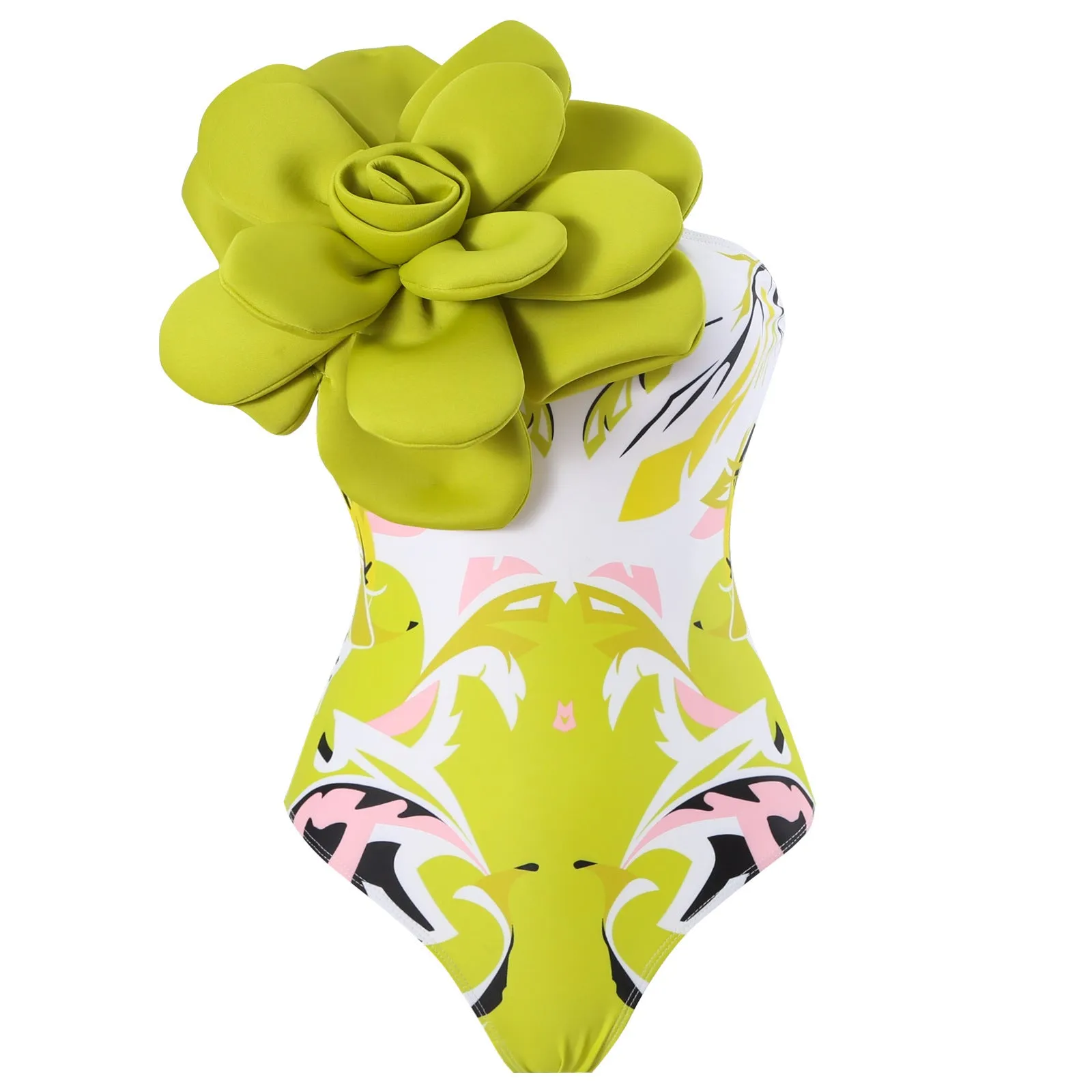 Women's blue fairy style one-piece jumpsuit swimsuit with matching skirt.