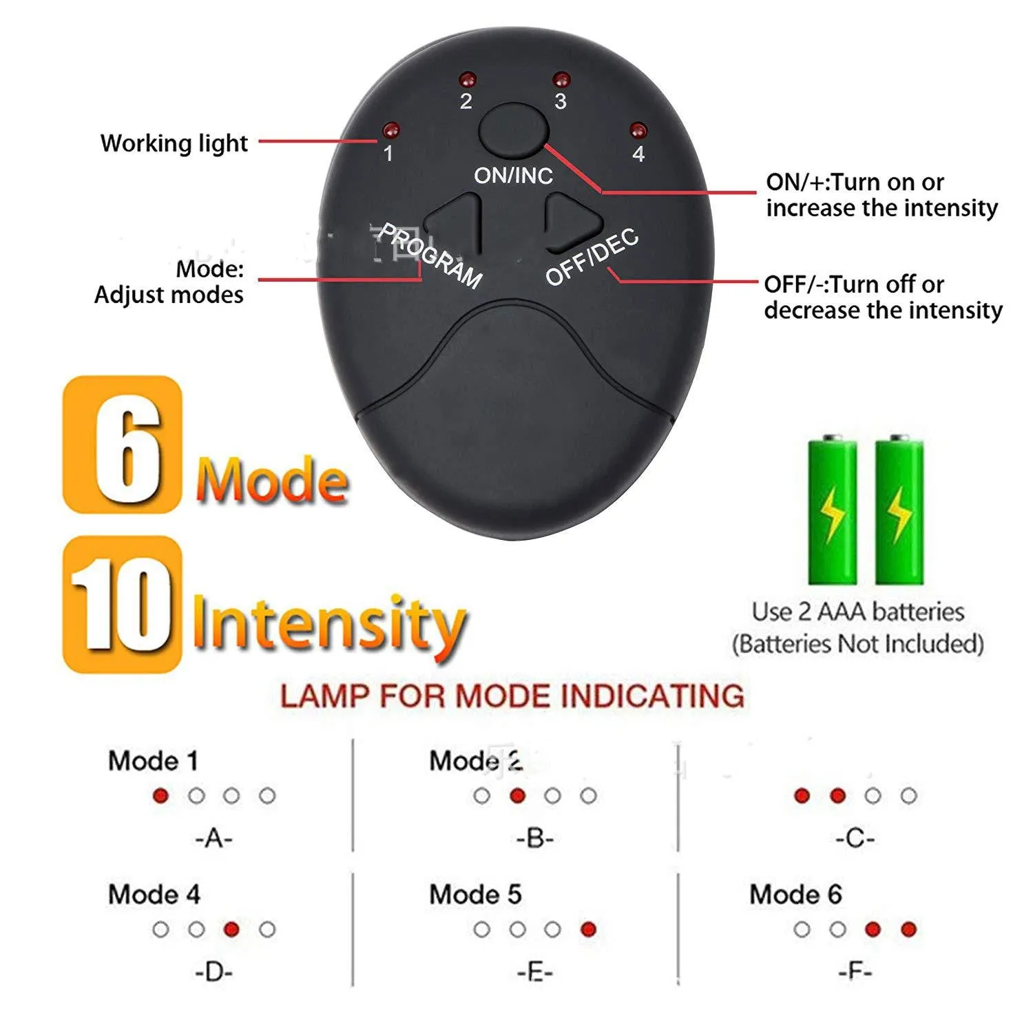Fitness Buttocks Lifting Toner Slimming Massager in black, battery powered, made of environmental protection ABS