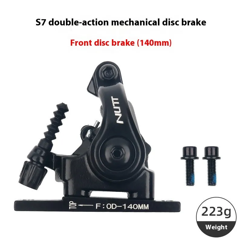 Road bike disc brake metal flat double-acting pull clip device 140mm or 160mm disc diameter
