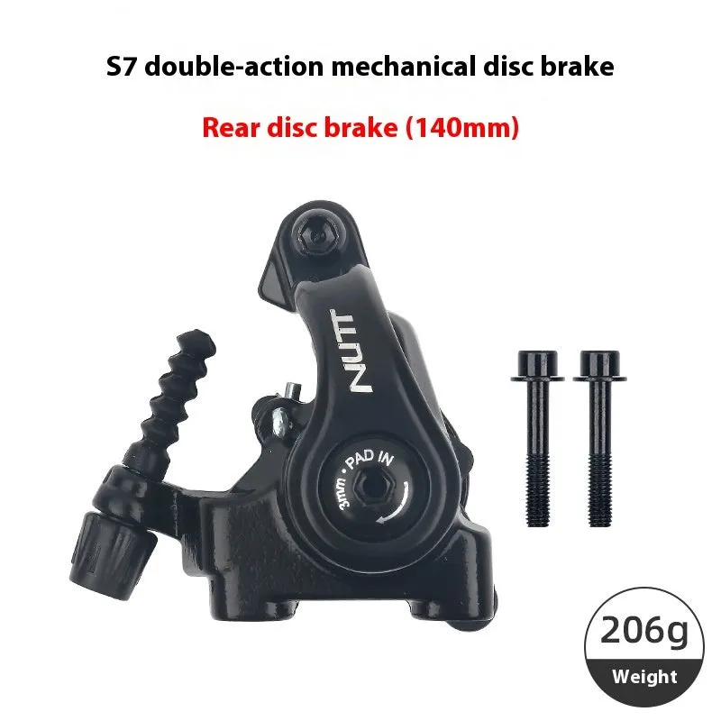 Road bike disc brake metal flat double-acting pull clip device 140mm or 160mm disc diameter