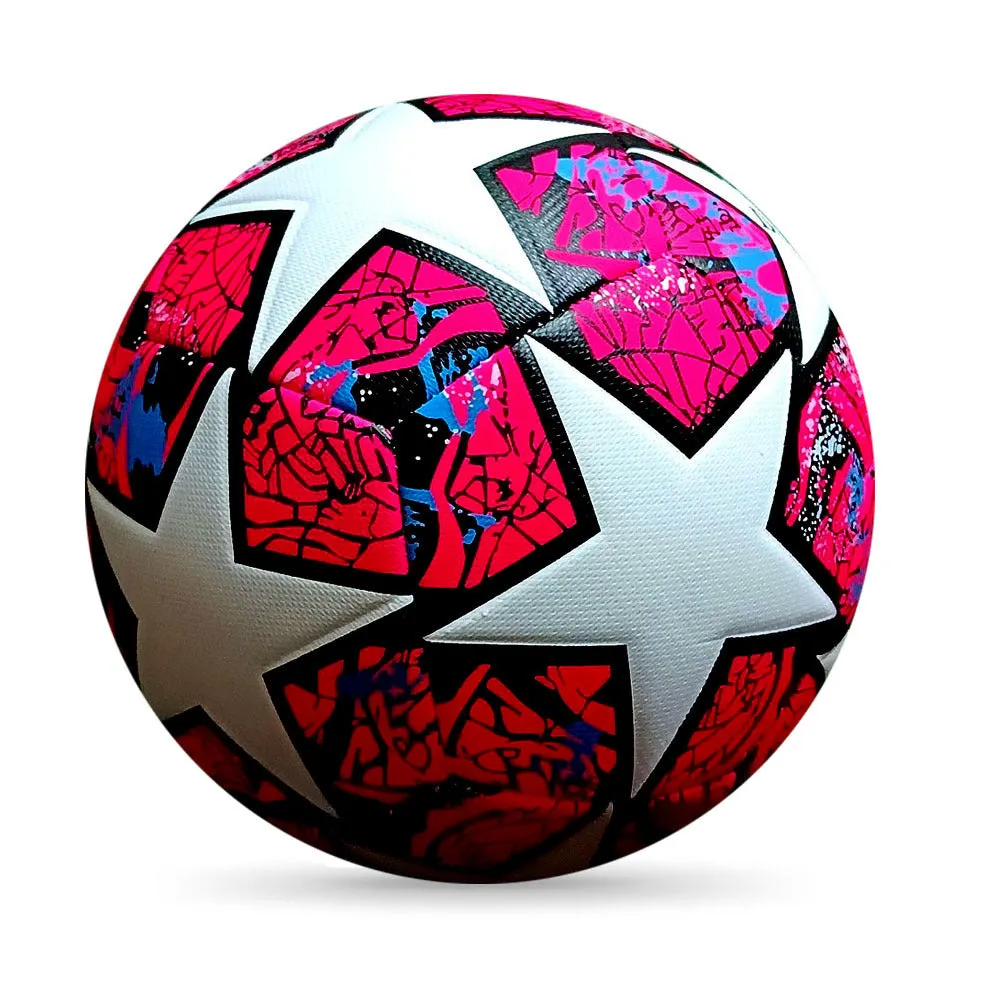 Winding yarn rubber lining football Size 5 in Red Star colour
