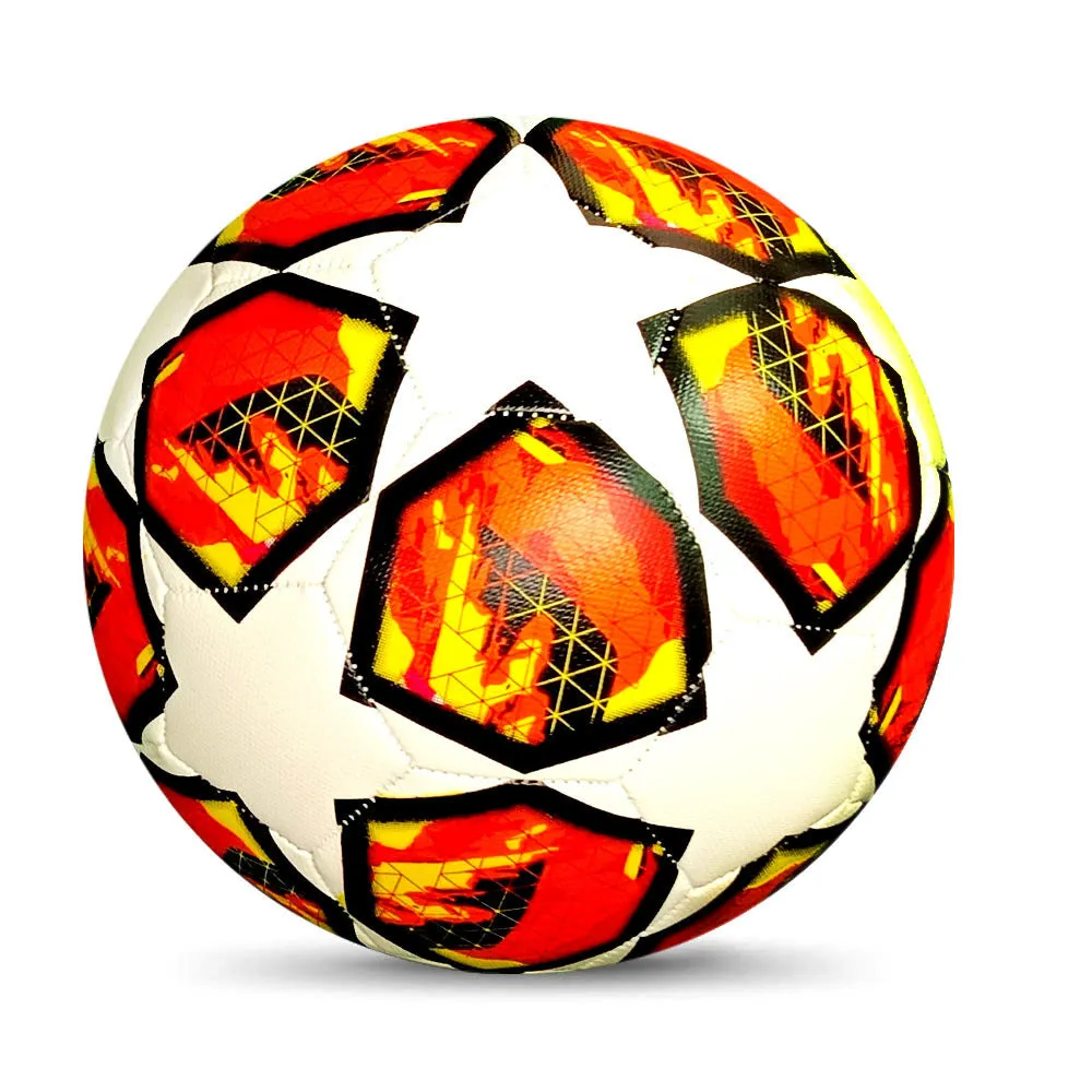 Winding yarn rubber lining football Size 5 in Red Star colour