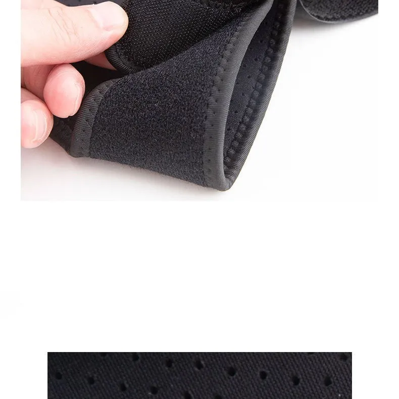Black non-slip knee pad made of nylon and EVA for basketball running and fitness