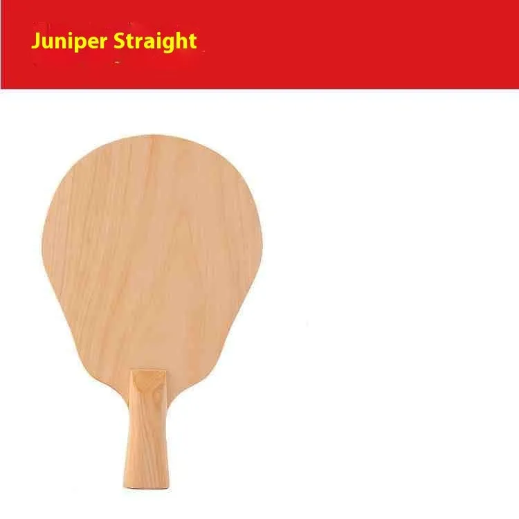 Single-layer solid cypress wood table tennis racket bottom plate, 6mm thickness, with horizontal ST handle