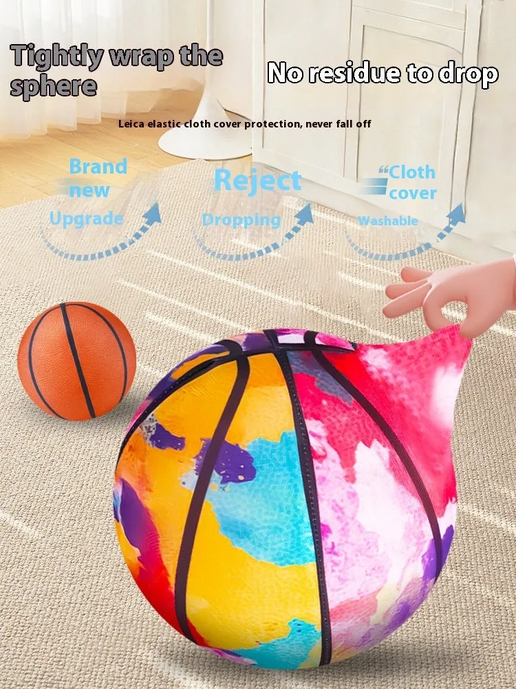 Silent basketball soft plastic indoor sports ball for children aged 0-3 years
