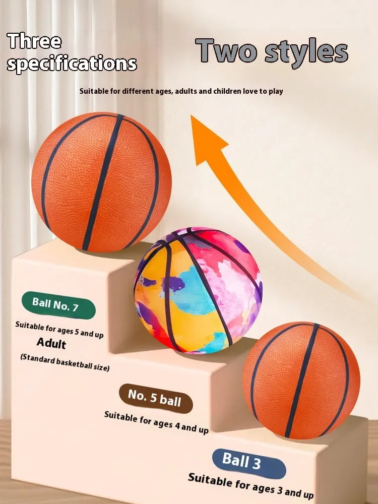 Silent basketball soft plastic indoor sports ball for children aged 0-3 years