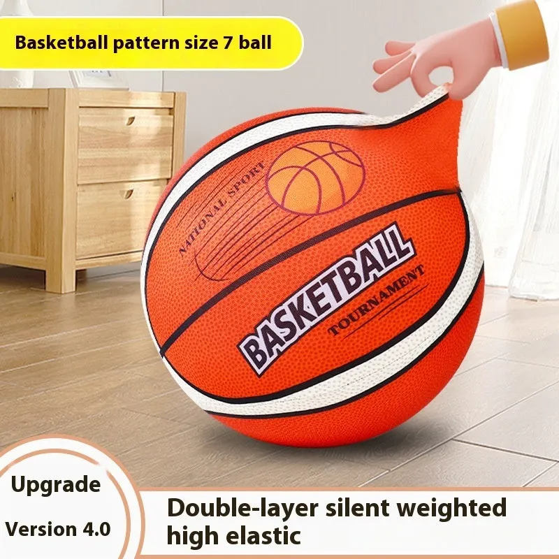 Silent basketball soft plastic indoor sports ball for children aged 0-3 years