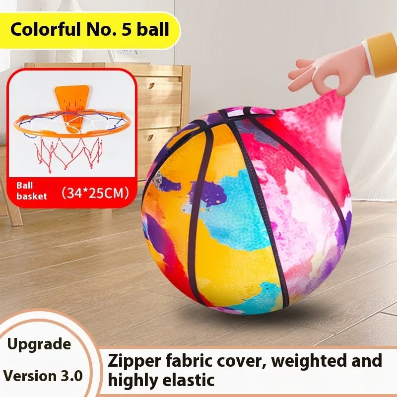 Silent basketball soft plastic indoor sports ball for children aged 0-3 years