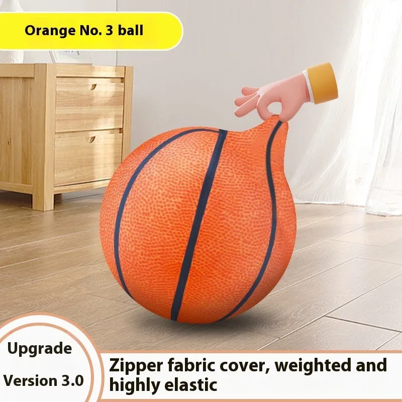 Silent basketball soft plastic indoor sports ball for children aged 0-3 years
