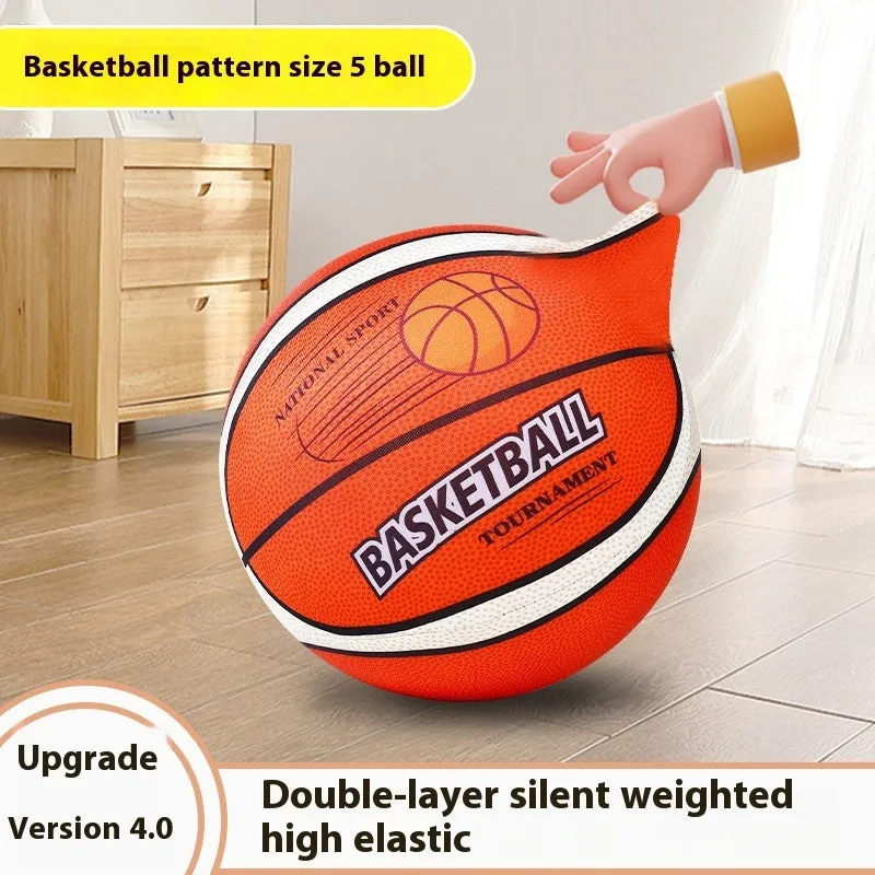 Silent basketball soft plastic indoor sports ball for children aged 0-3 years