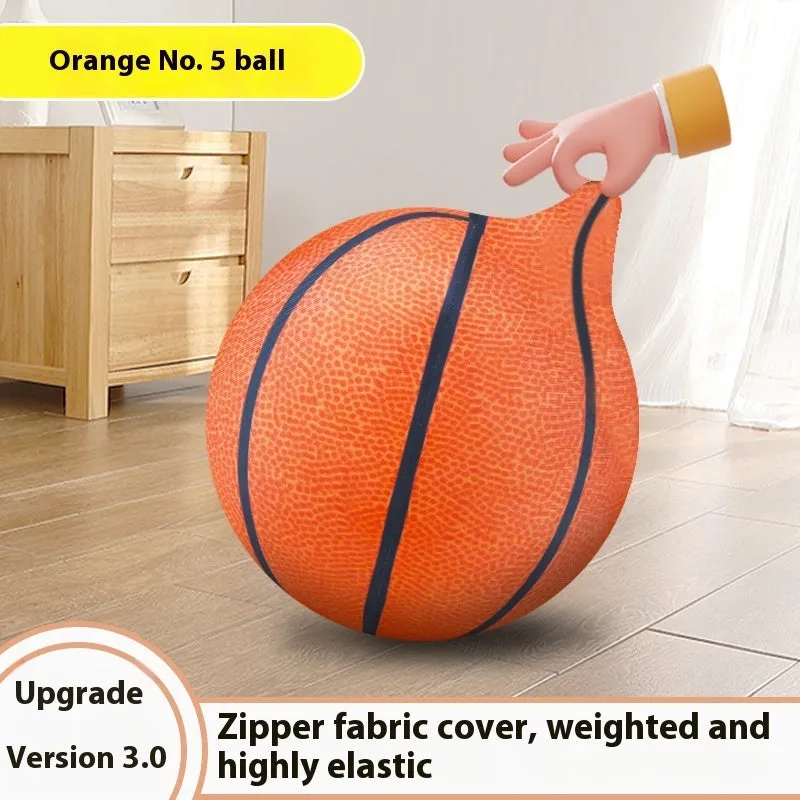 Silent basketball soft plastic indoor sports ball for children aged 0-3 years