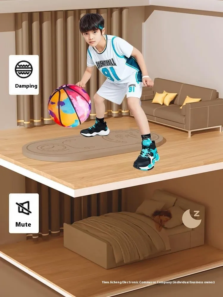 Silent basketball soft plastic indoor sports ball for children aged 0-3 years
