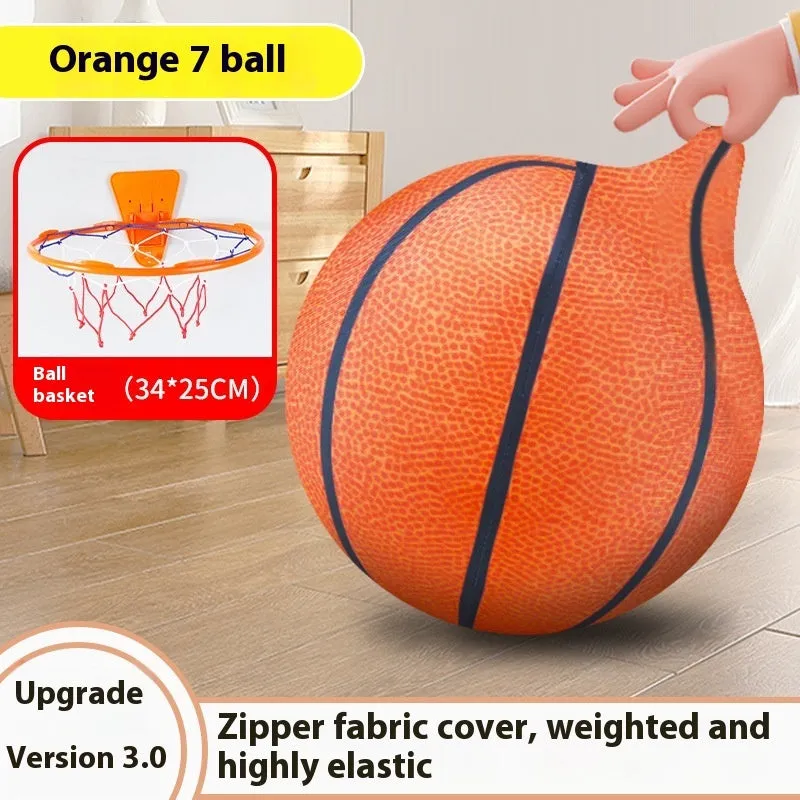 Silent basketball soft plastic indoor sports ball for children aged 0-3 years