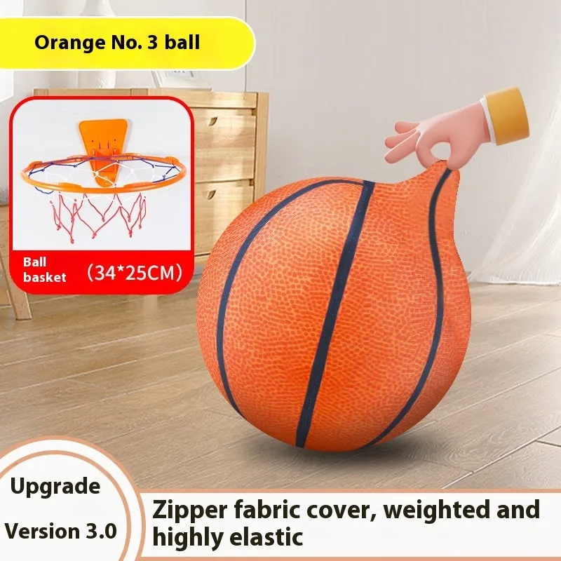 Silent basketball soft plastic indoor sports ball for children aged 0-3 years