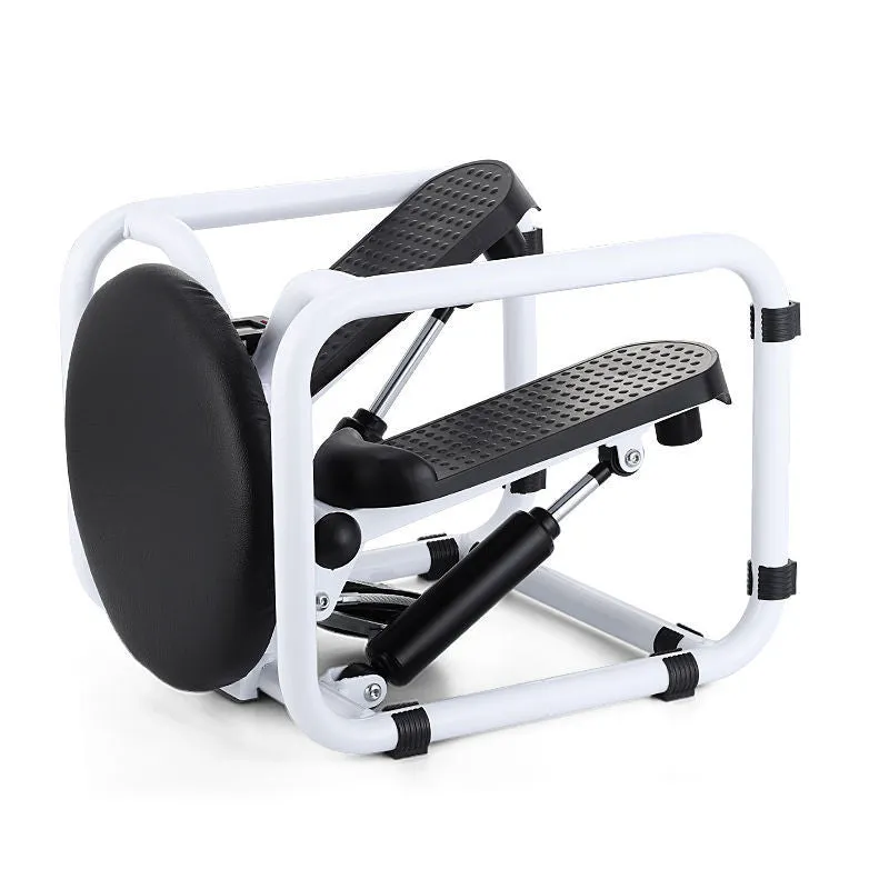 Black multi-action hydraulic elliptical stepper machine 44x36x33cm carbon steel frame