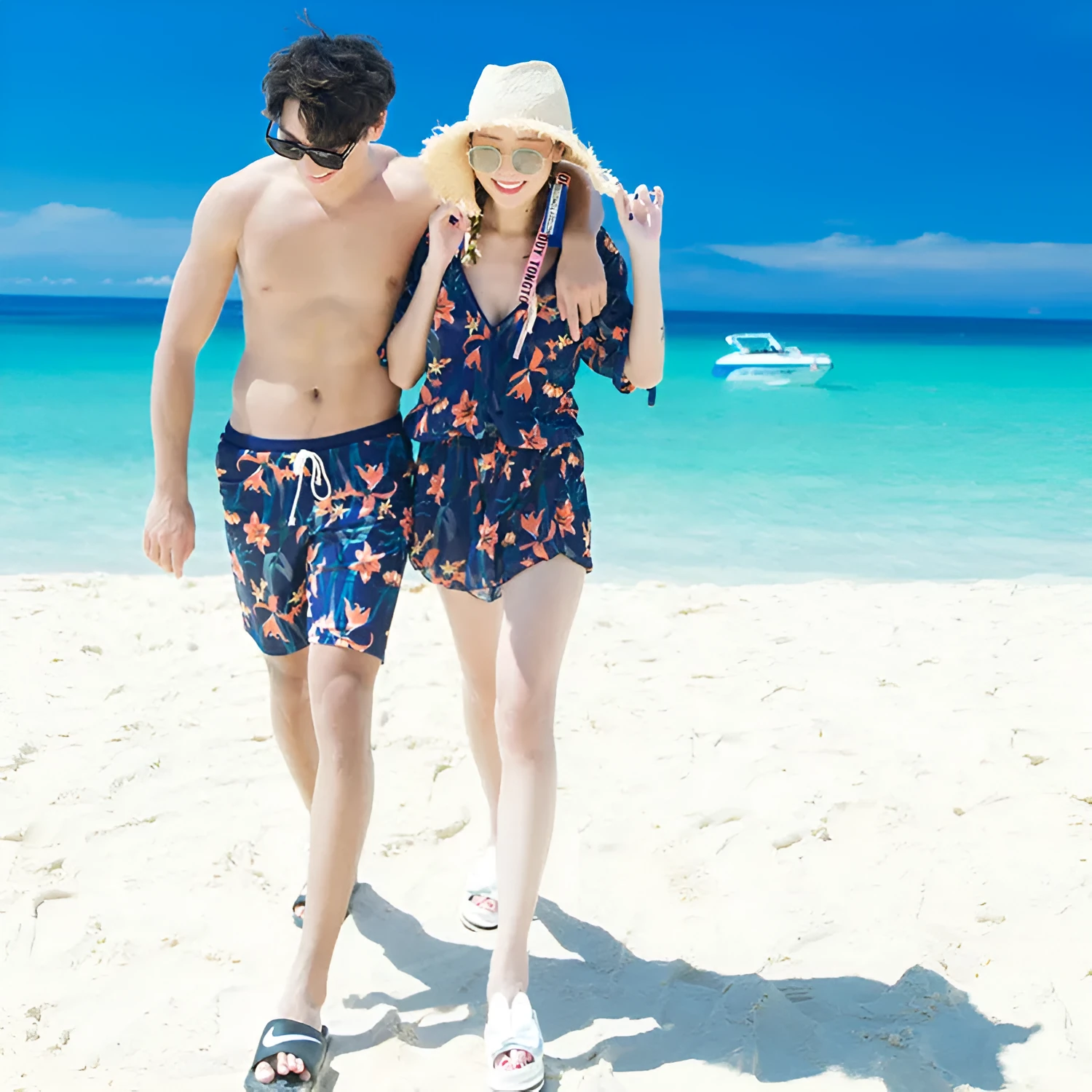 Plus size belly covering one-piece swimsuit in tight fit, polyester and spandex, colour 8202-8, front view