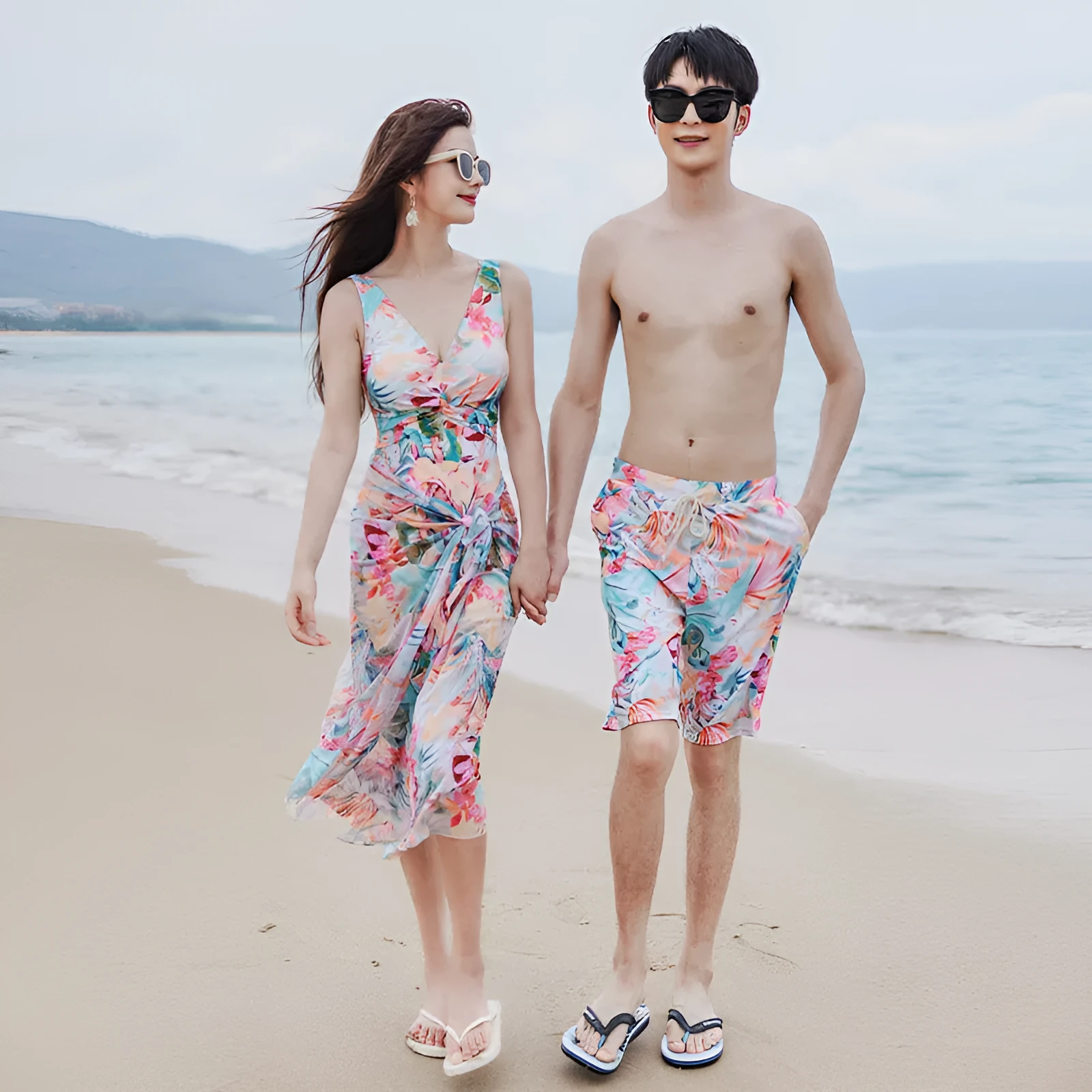 Conservative one-piece swimsuit for women with skirted front, backless high-elasticity fit, in chemical fibre blend, sizes M to XXXL.