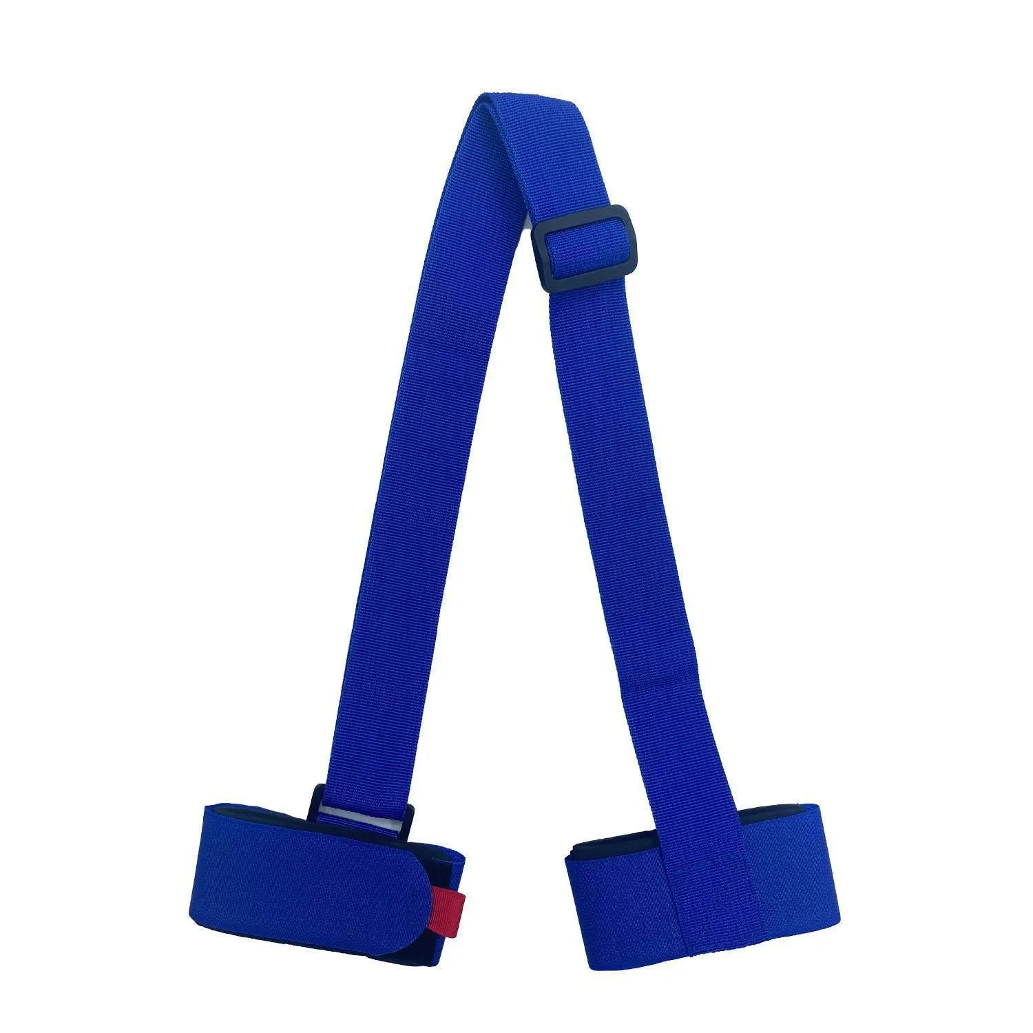 Adjustable shoulder strap for skiing bandage with hook and loop fastening in black, blue, pink or red