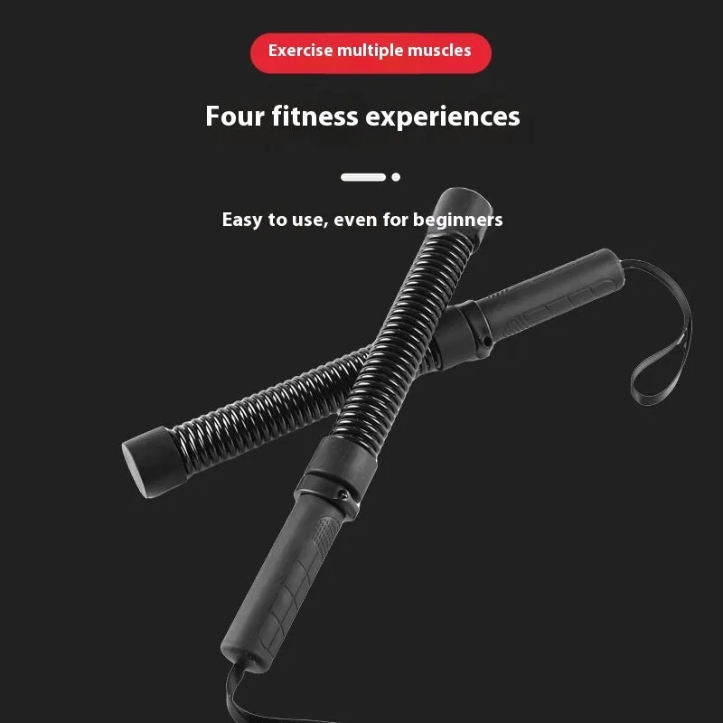 Cordless flat sling rope spring bar 2-pack in TPE material for men's arm and chest exercise