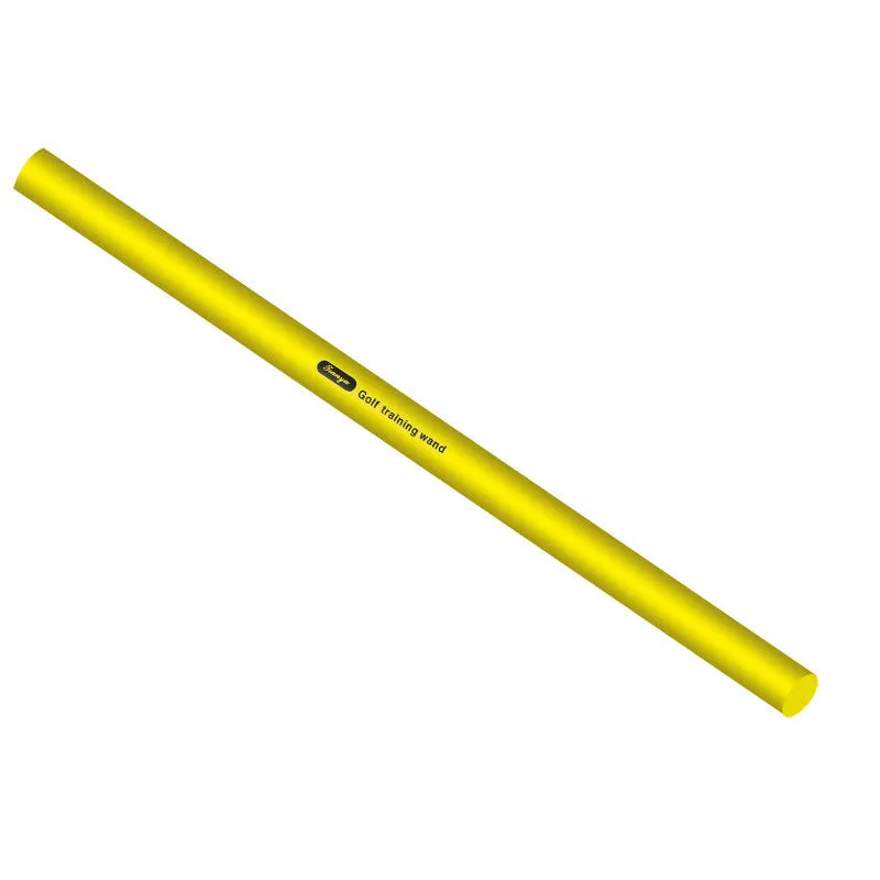 Golf swing practice stick made of high density foam in yellow, blue and red options