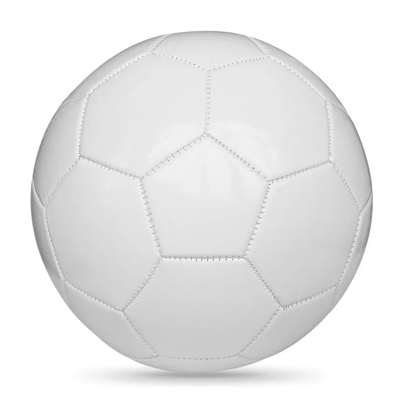 PVC machine-seam football in multiple sizes and colours including Tornado Blue, Black And White, and Red Dragon Roll designs.