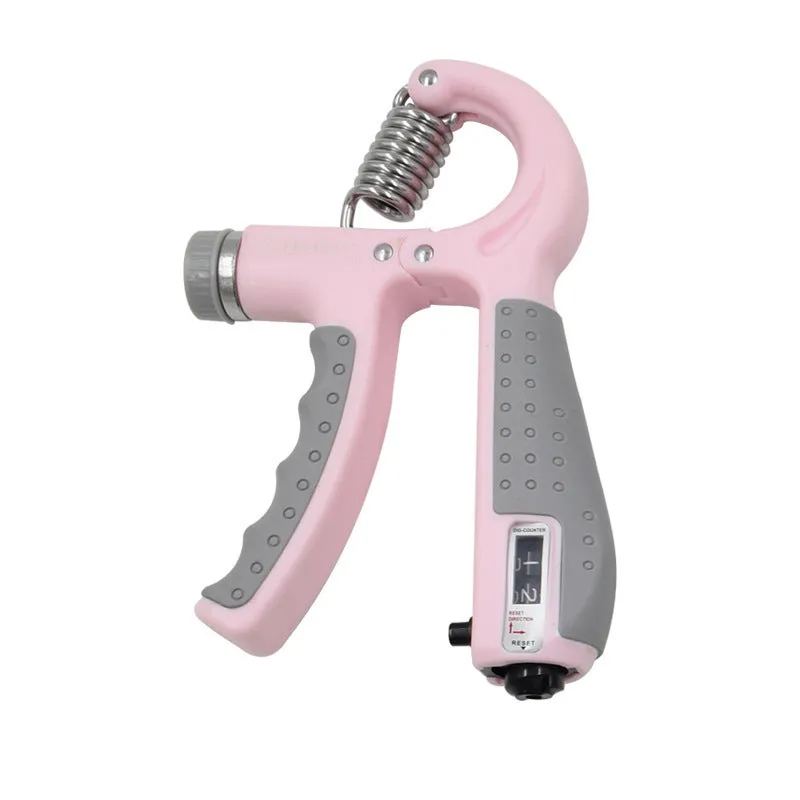 Adjustable hand-muscle developer spring grip in black for professional finger strength training