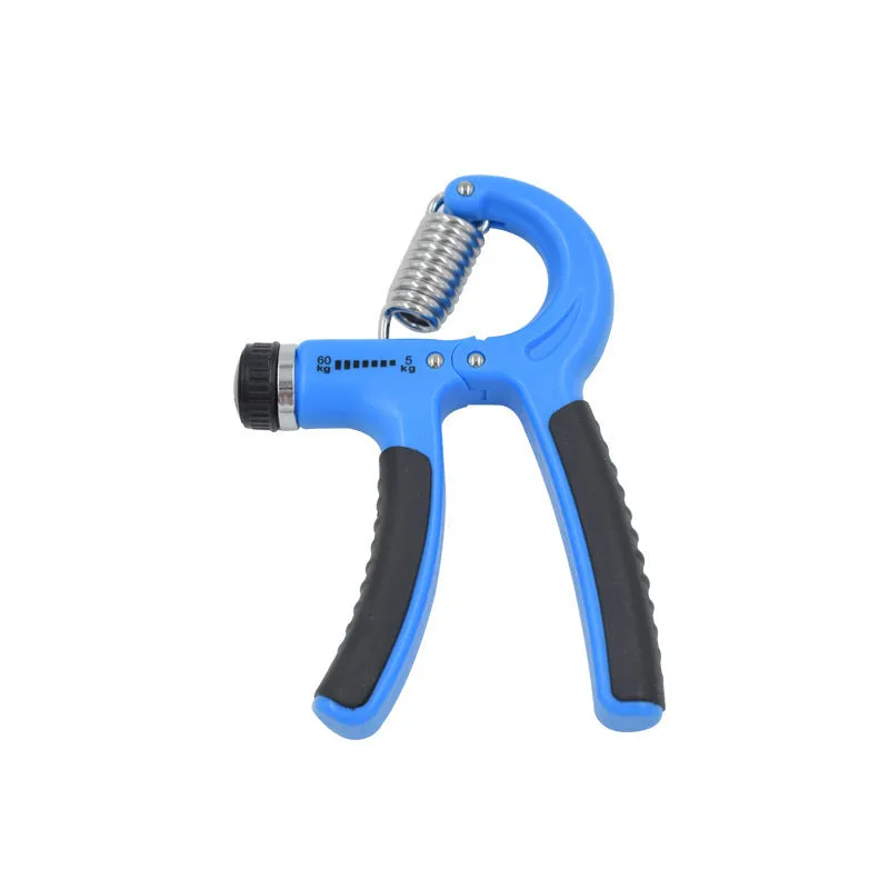 Adjustable hand-muscle developer spring grip in black for professional finger strength training