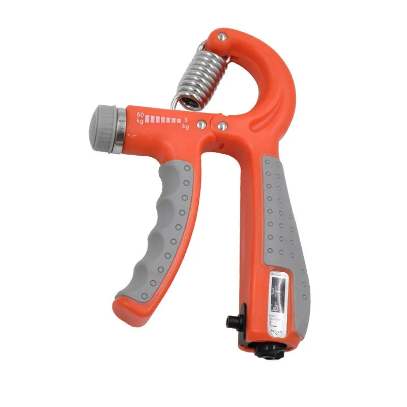 Adjustable hand-muscle developer spring grip in black for professional finger strength training