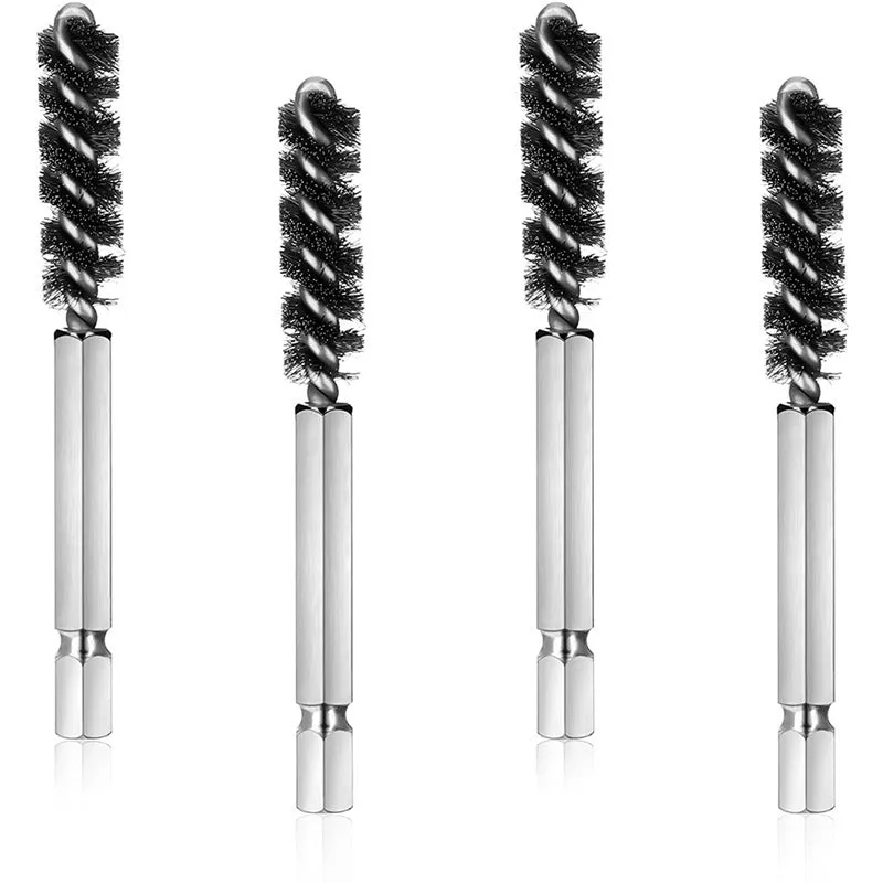 Golf club groove brush with six angle rod design, compact portable cleaning tool for irons and wedges
