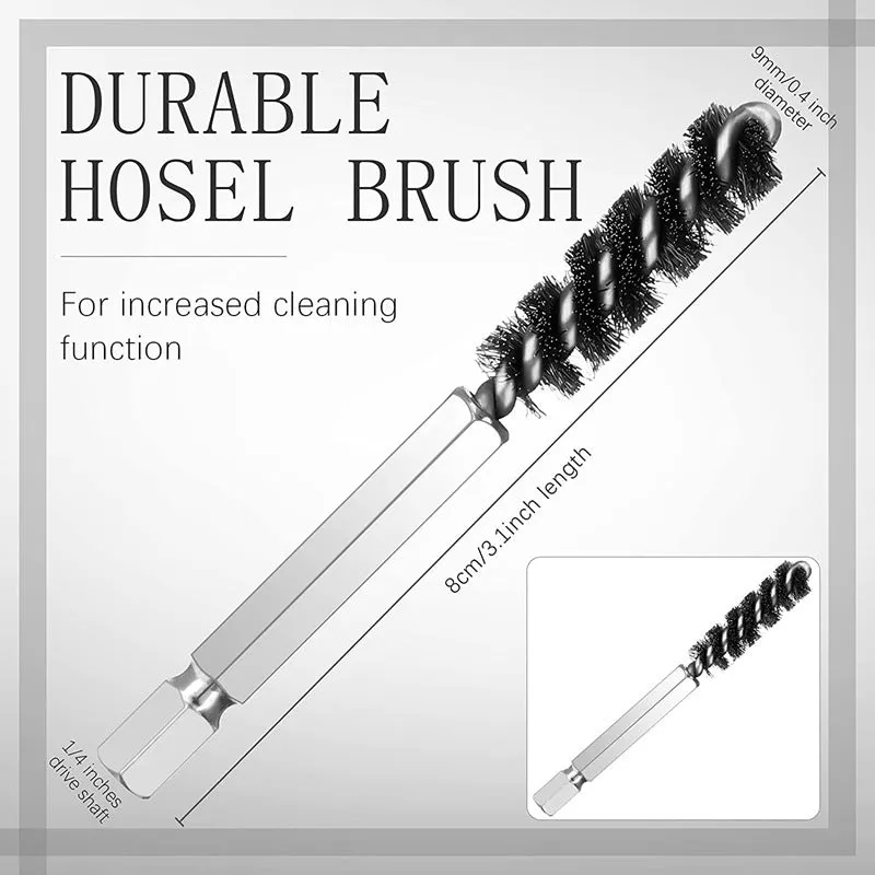 Golf club groove brush with six angle rod design, compact portable cleaning tool for irons and wedges