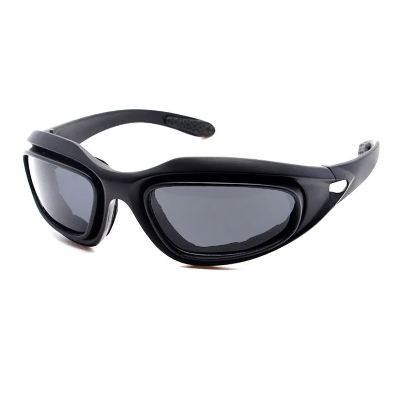Polarised tactical sunglasses with full-rim PC frame for outdoor cycling and sports activities