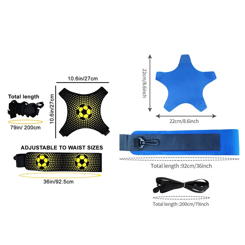 Neoprene football juggling belt in a choice of colours and four-corner or five-corner designs.
