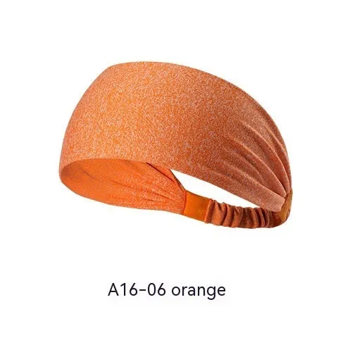 Quick-drying antiperspirant yoga hair band for women in striped red, made from polyester fiber