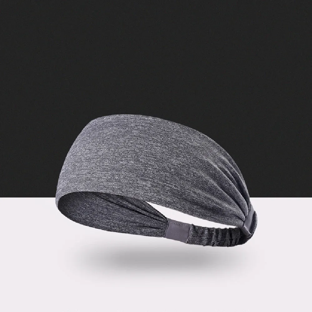 Quick-drying antiperspirant yoga hair band for women in striped red, made from polyester fiber