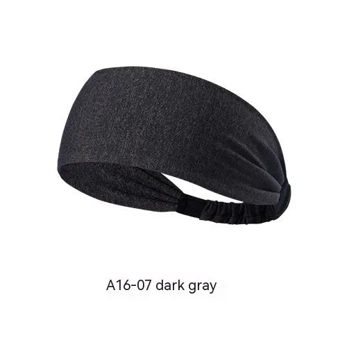 Quick-drying antiperspirant yoga hair band for women in striped red, made from polyester fiber