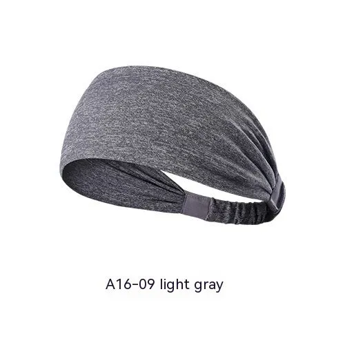 Quick-drying antiperspirant yoga hair band for women in striped red, made from polyester fiber