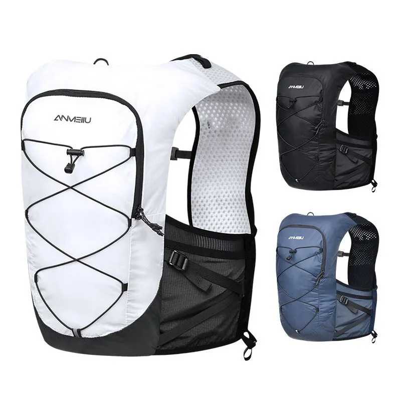 Outdoor cross-country climbing water bag package 5L nylon backpack in black size M without bladder