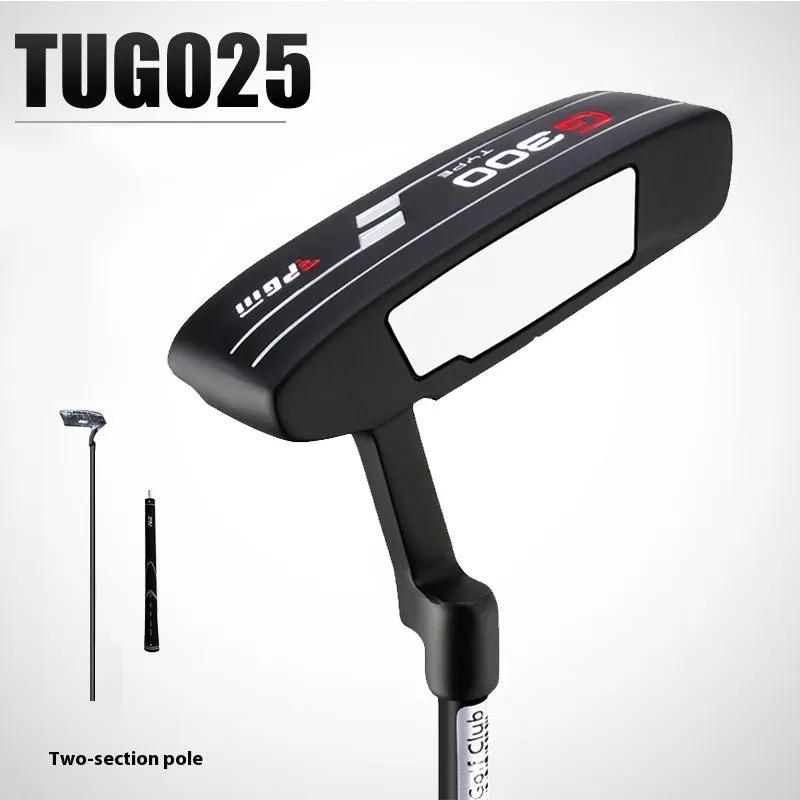Men's beginner putter TUG025 black blue two-section push rod 939.8mm length on putting green