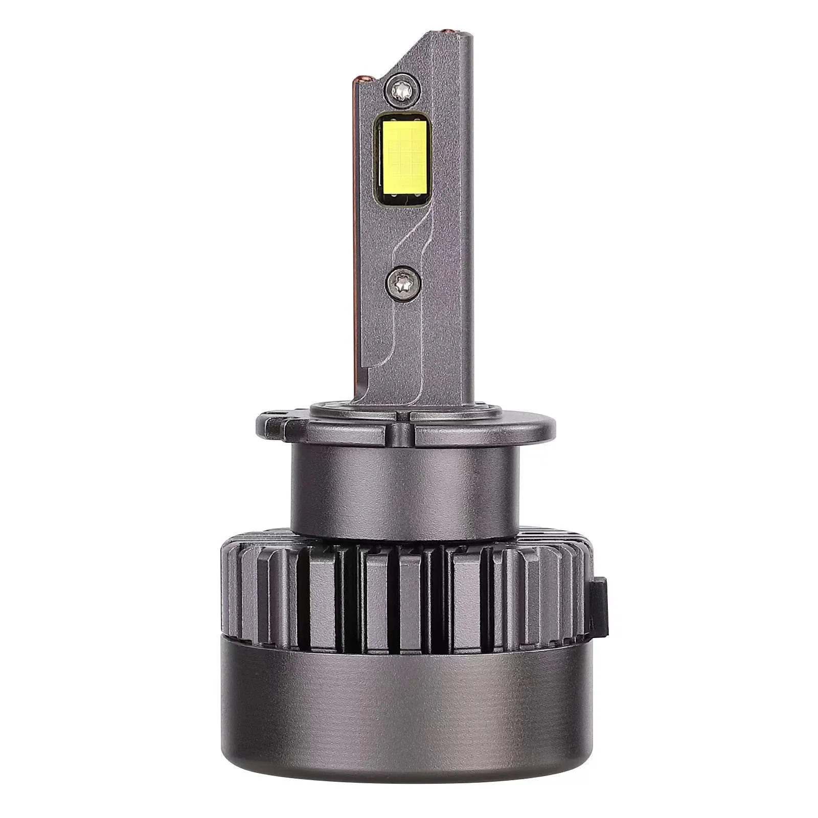 D Series LED car headlight bulb with double-sided beads and copper tubes for 12V vehicles