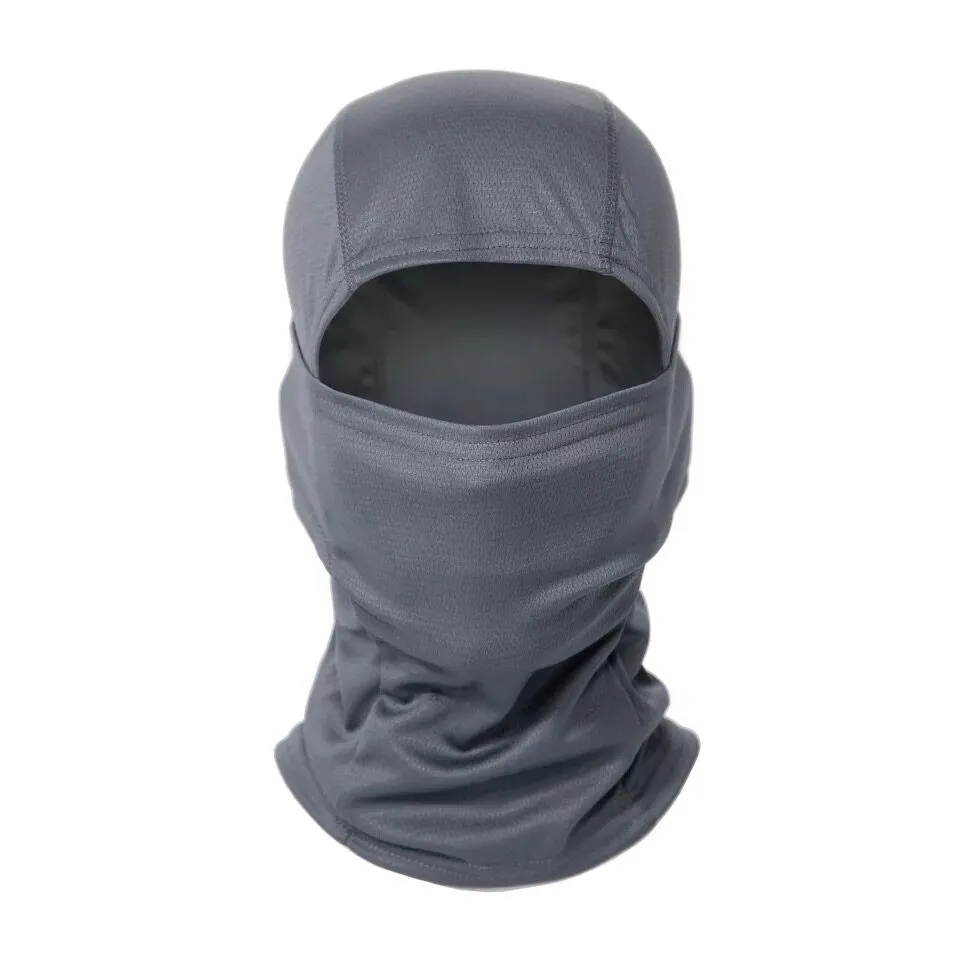 Tactical camouflage balaclava full face scarf mask in spandex/lycra with moisture wicking headband, multiple patterns available