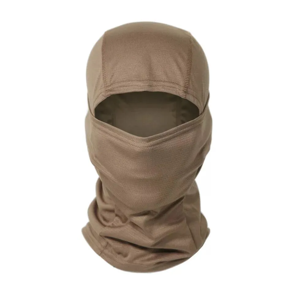 Tactical camouflage balaclava full face scarf mask in spandex/lycra with moisture wicking headband, multiple patterns available