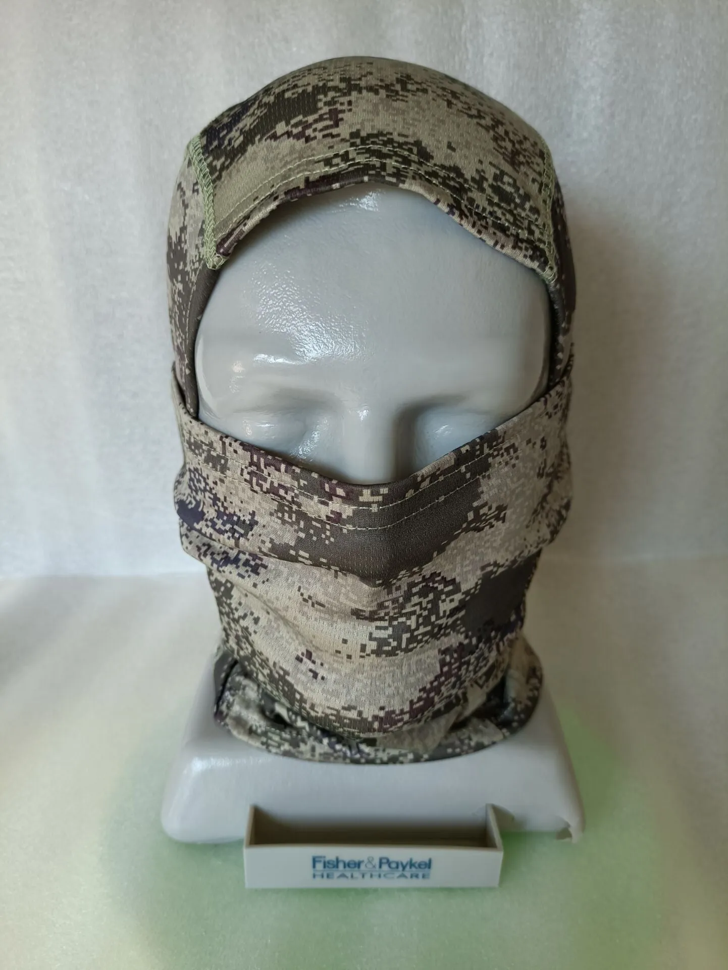 Tactical camouflage balaclava full face scarf mask in spandex/lycra with moisture wicking headband, multiple patterns available