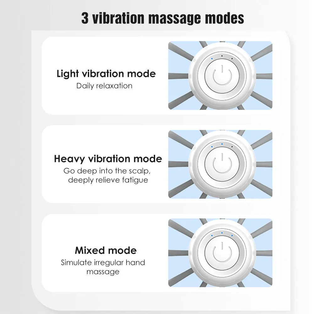 Octopus Electric Head Massage Tingler multi-claw scalp massager with TPE claws in black rechargeable variant