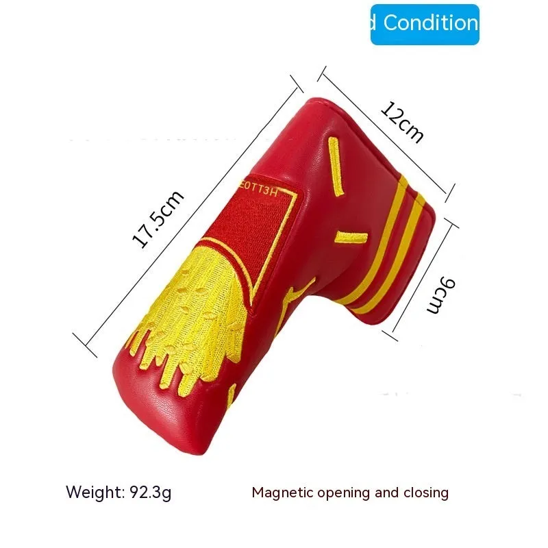 Golf putter protective sleeve in various designs including clover, animal and novelty patterns