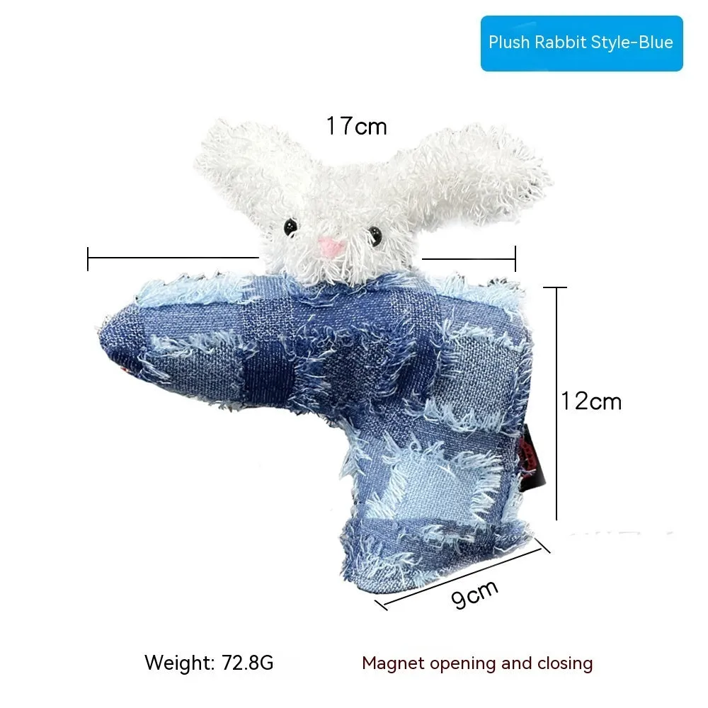 Golf putter protective sleeve in various designs including clover, animal and novelty patterns