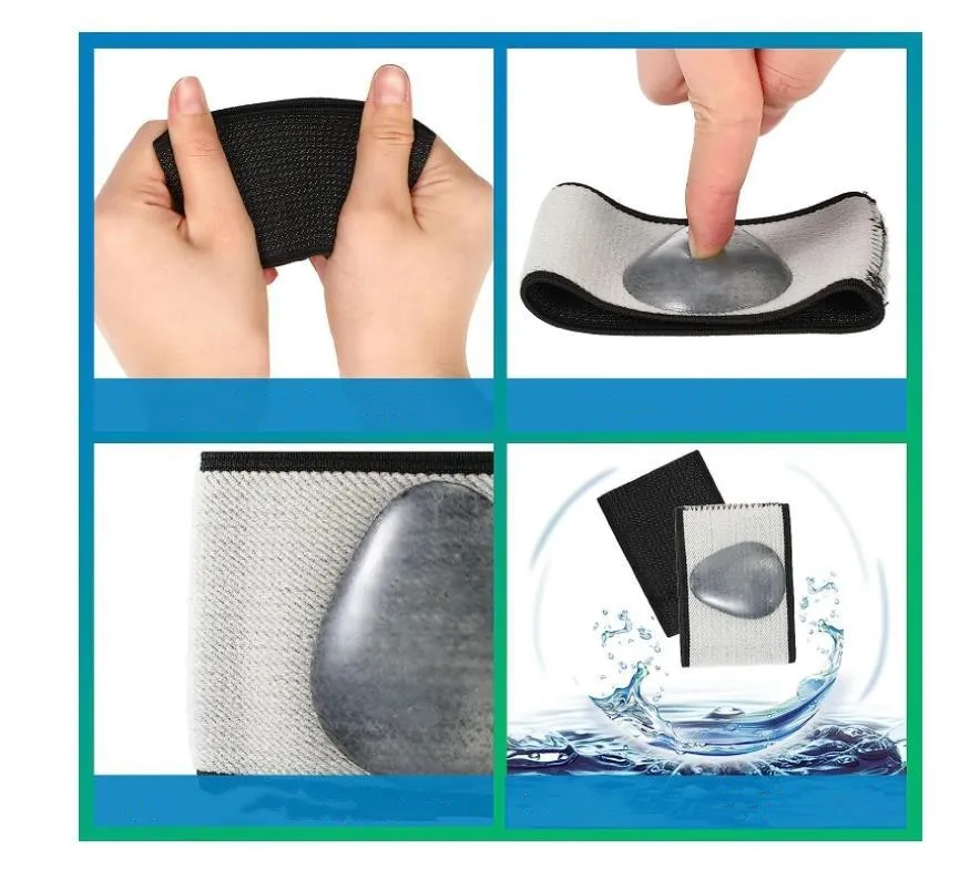 Flat foot support pad with elastic bandage in heart style and ordinary style designs.