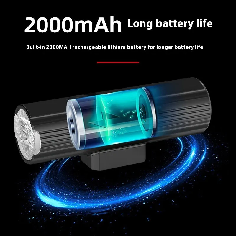 500 lumen aluminium alloy bicycle headlight with silicone base bracket mounted on handlebars