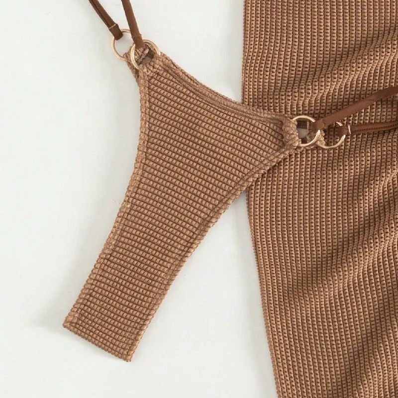 Women's Two-piece Sleeveless Swimsuit with Chest Pad Polyester Briefs for Swimming Wading FF1522 Colour Sizes Available S M L XL