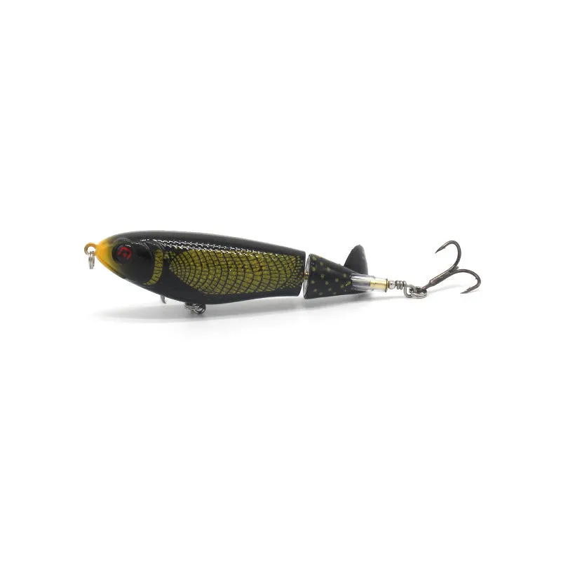 7.5cm road fishing bait lure with soft plastic construction showing colour pattern options